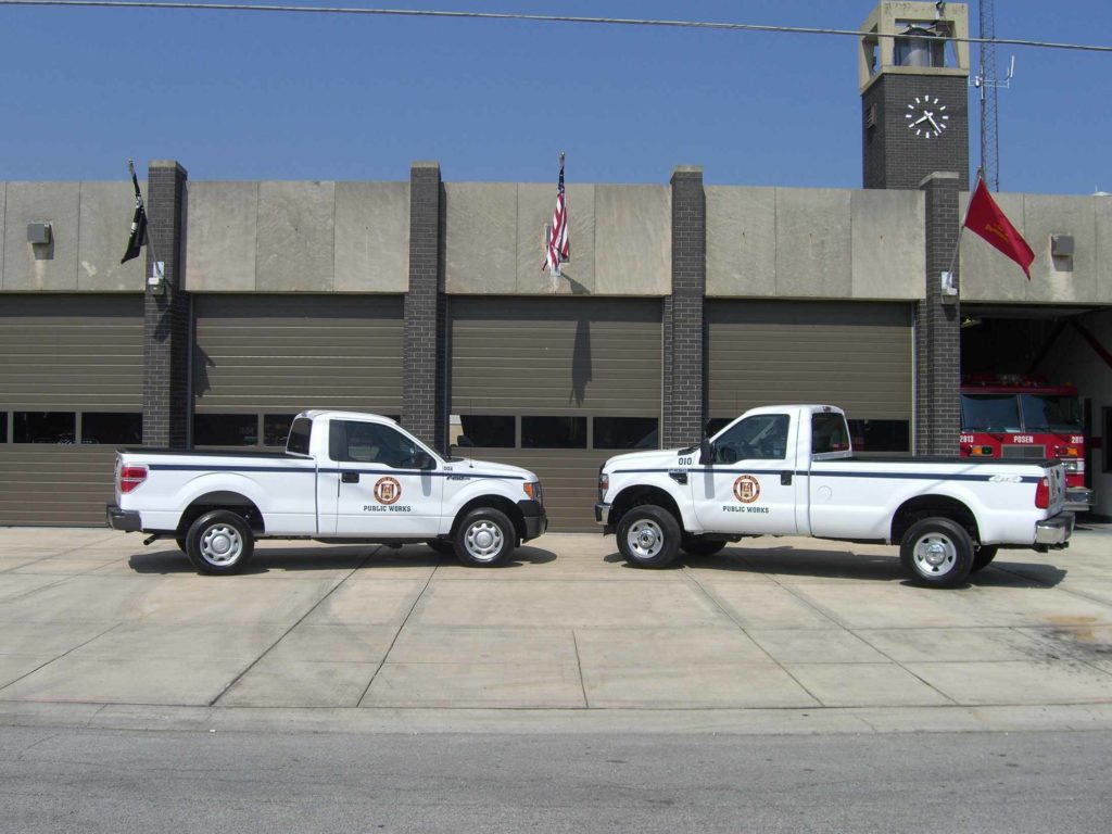 posen public works trucks