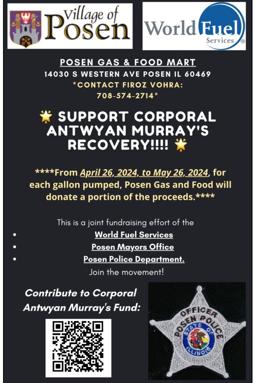 FUNDRAISER FOR CORPORAL ANTWYAN MURRAY'S RECOVERY!